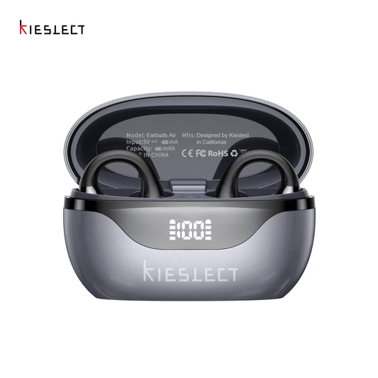 Kieslect Earbuds Open – Excellent 3D Surround Sound, AI Translation (Google & Microsoft), ChatGPT Support, 6H Playtime + 30H Case, Fast Charging <1h, Ultra-Lightweight