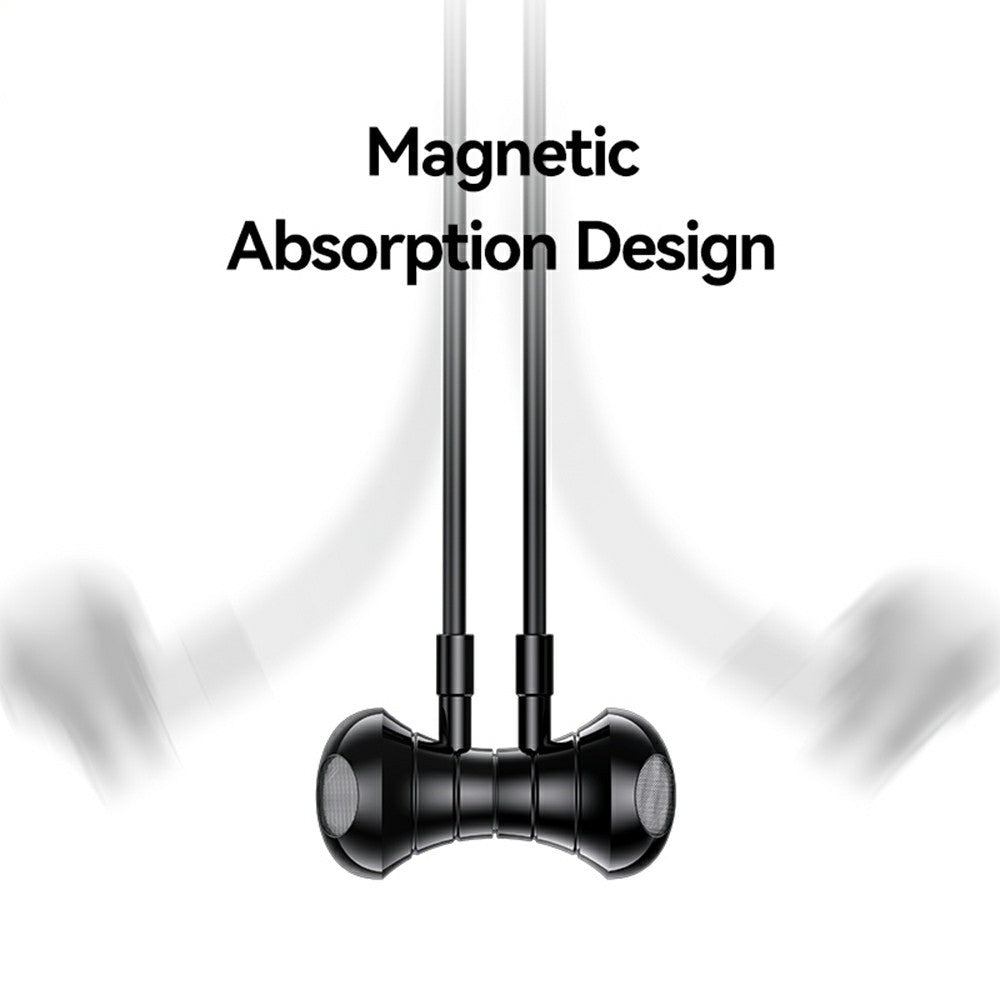 USAMS YQ24 Neckband Bluetooth Earphones (BHUYQ01) — BT 5.3, Magnetic, 20 H Playback