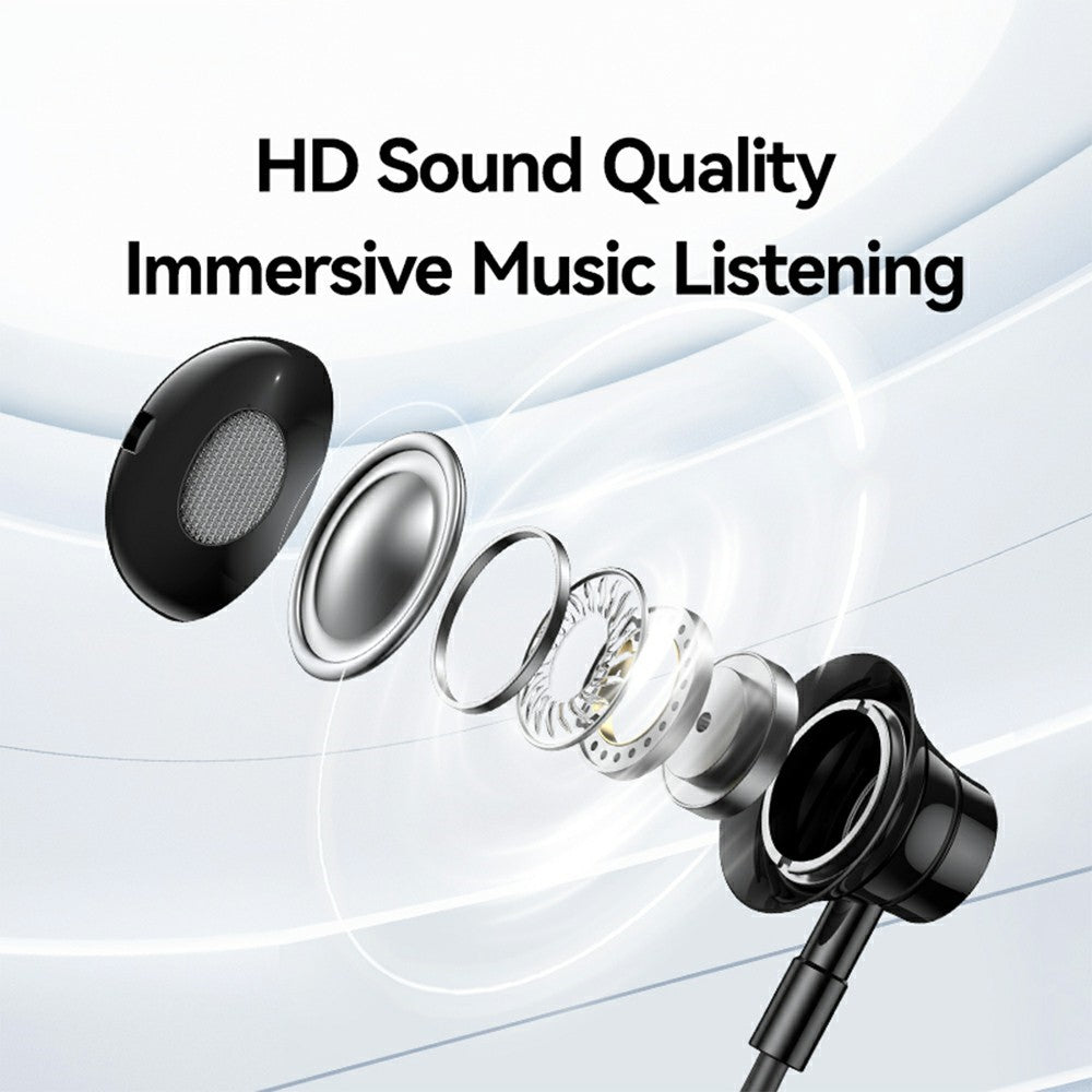 USAMS YQ24 Neckband Bluetooth Earphones (BHUYQ01) — BT 5.3, Magnetic, 20 H Playback