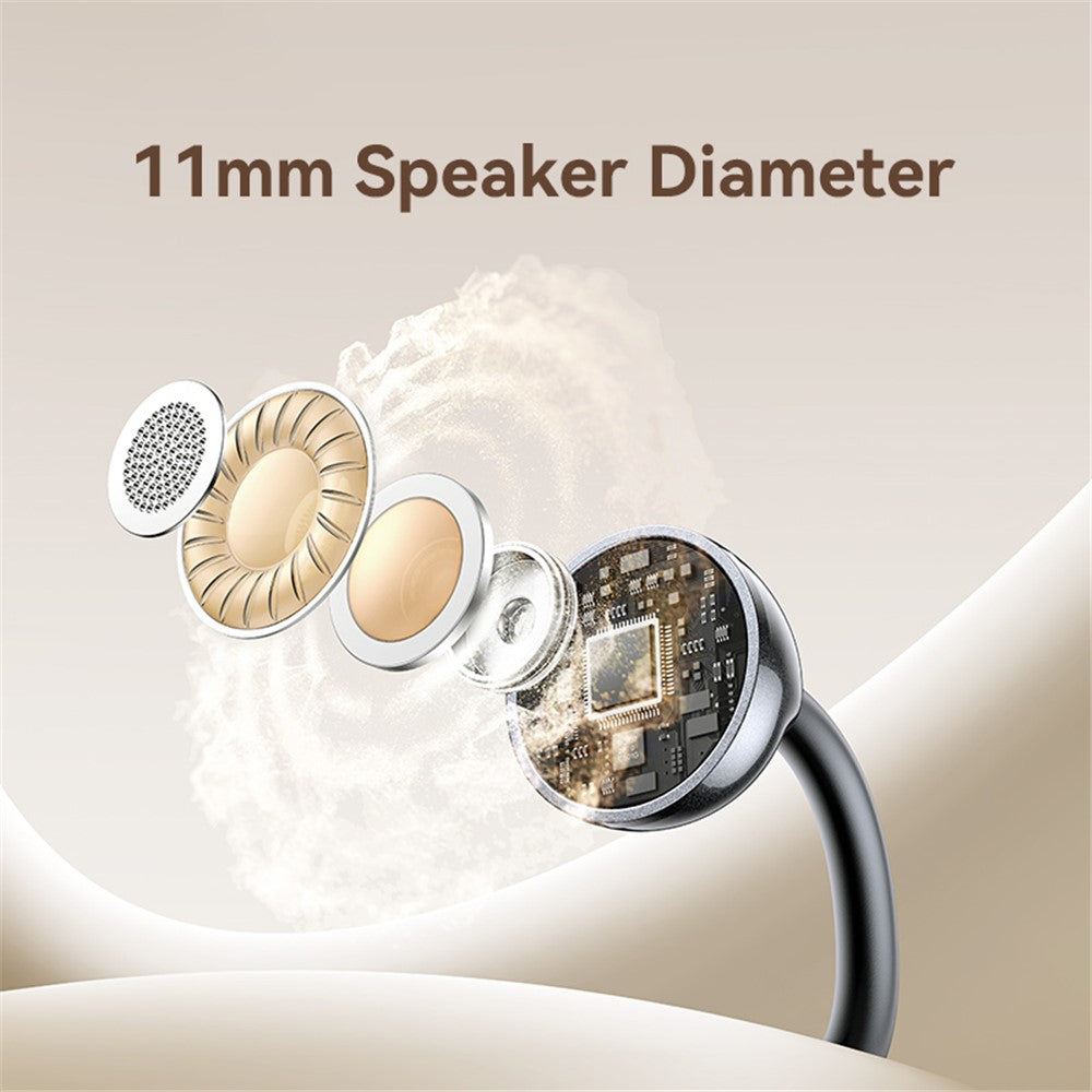 USAMS Echo R02 Clip-On Bluetooth Earphones, Wireless 5.3 Music Headset, 25H Battery Life, Quick Charging